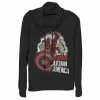 Juniors' Marvel What If Captain America Zombie Burst Poster Cowlneck Pullover -Marvel Clothing store 5528298