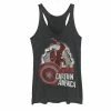 Juniors' Marvel What If Captain America Zombie Burst Poster Tank -Marvel Clothing store 5528300
