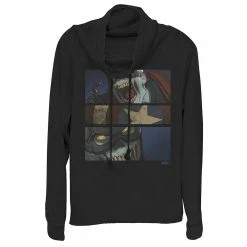 Juniors' Marvel What If Captain America Zombie Panels Cowlneck Pullover