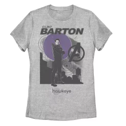 Juniors' Marvel Hawkeye Clint Barton Action Portrait Tee